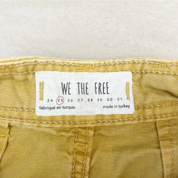 FREE People We the Free Patti Pant in Graham Cracker Wide Leg Cropped Cotton 25 - Picture 7 of 12